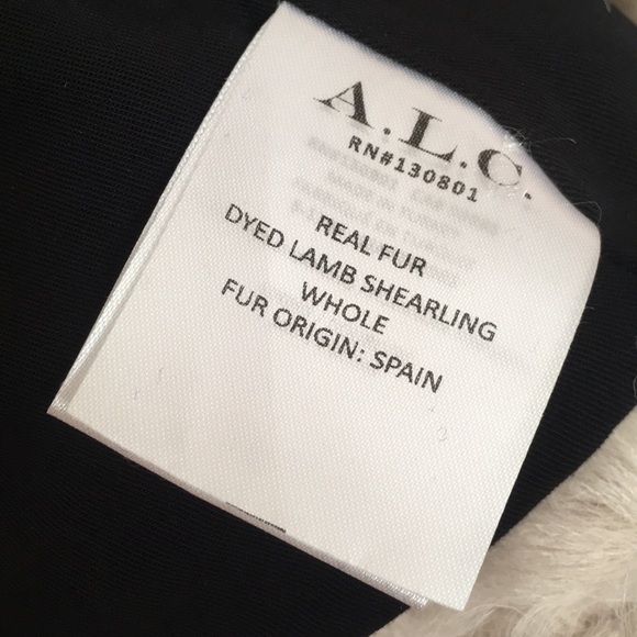 A.L.C. Stone Coat - Lamb Shearling - Picture 4 of 4